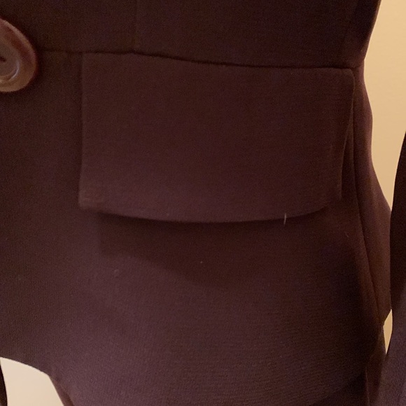 Lea Rome Elegant Women's Plum Blazer and Skirt Set - Picture 15 of 17